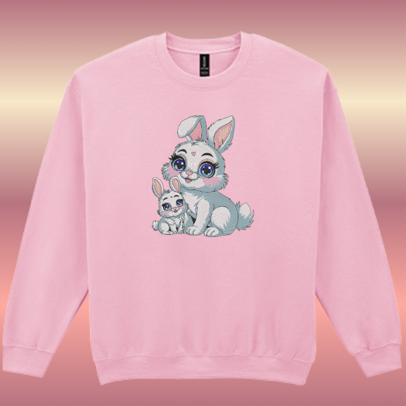 Sweater/Trui Konijn geborduurd