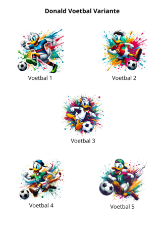 Donald Voetbal Duck