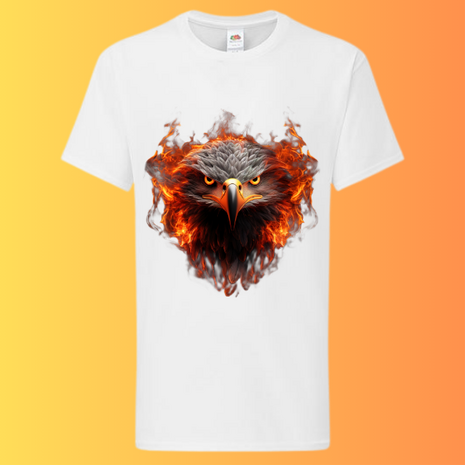 Heren T-Shirt Eagle Flame