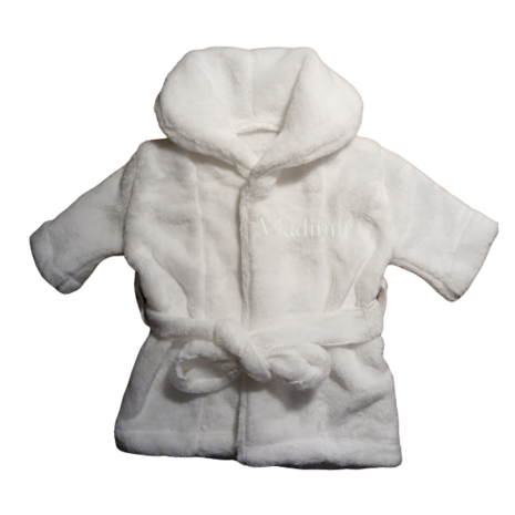 Baby Badjas met naam Geborduurd