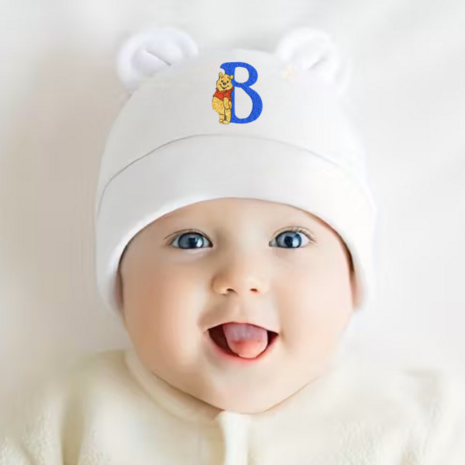 winnie de pooh baby muts met oren
