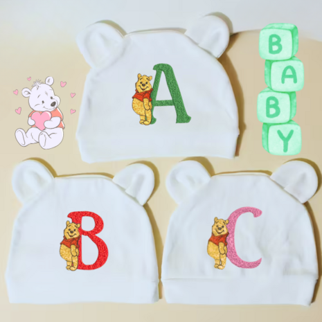 winnie de pooh baby muts met oren