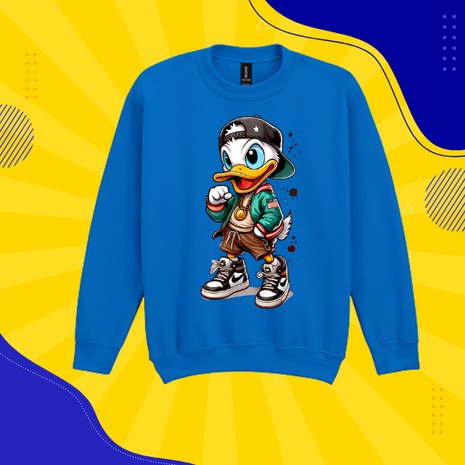 Donald Fun Duck Trui/Sweater Royal Blauw