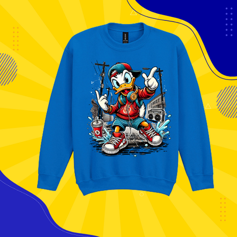 Donald Fun Duck Trui/Sweater Royal Blauw