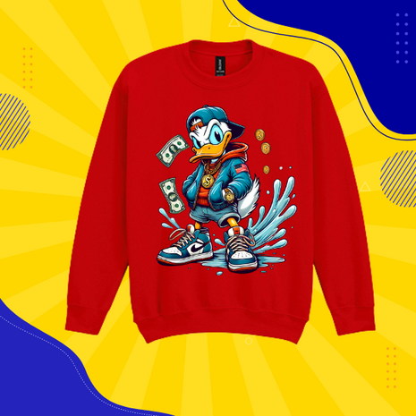 Donald Fun Duck Trui/Sweater Rood