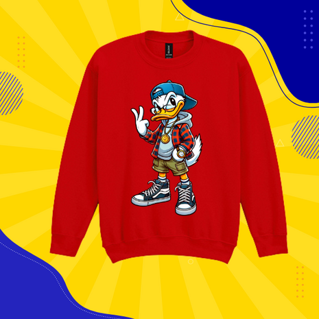 Donald Fun Duck Trui/Sweater Rood