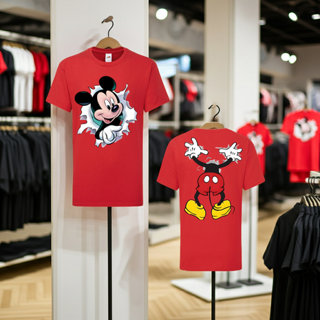 T-shirt 3D Muis fullcolour opdruk Kinderen