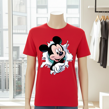 T-shirt 3D Muis fullcolour opdruk Kinderen