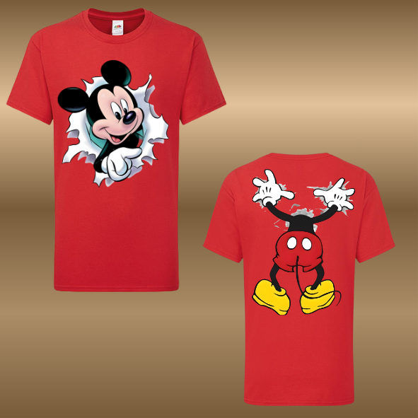 T-shirt 3D Muis fullcolour opdruk Kinderen