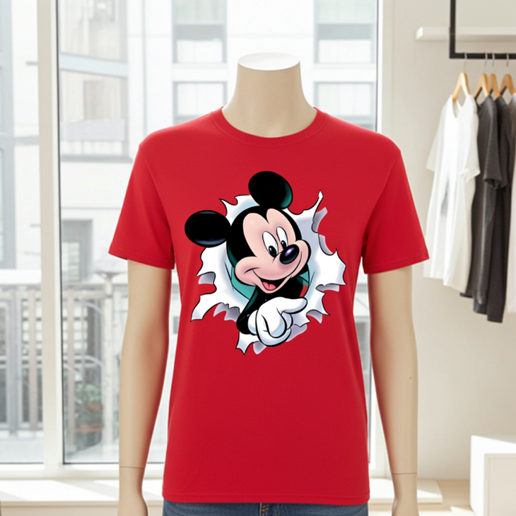 T-shirt 3D Muis fullcolour opdruk Kinderen