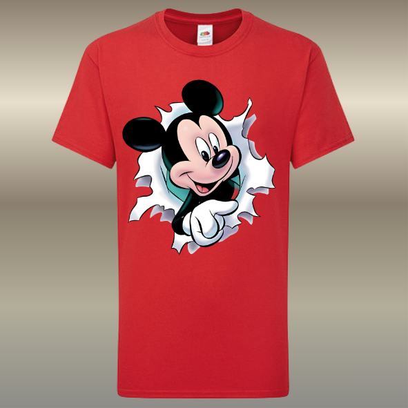 T-shirt 3D Muis fullcolour opdruk Kinderen