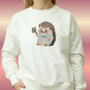 Sweater/Trui Egel geborduurd